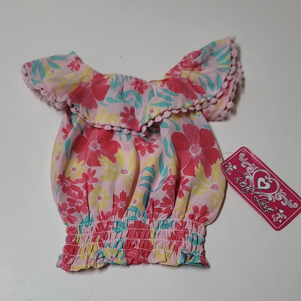 Kids Floral Ruffle Tank Top 🪷